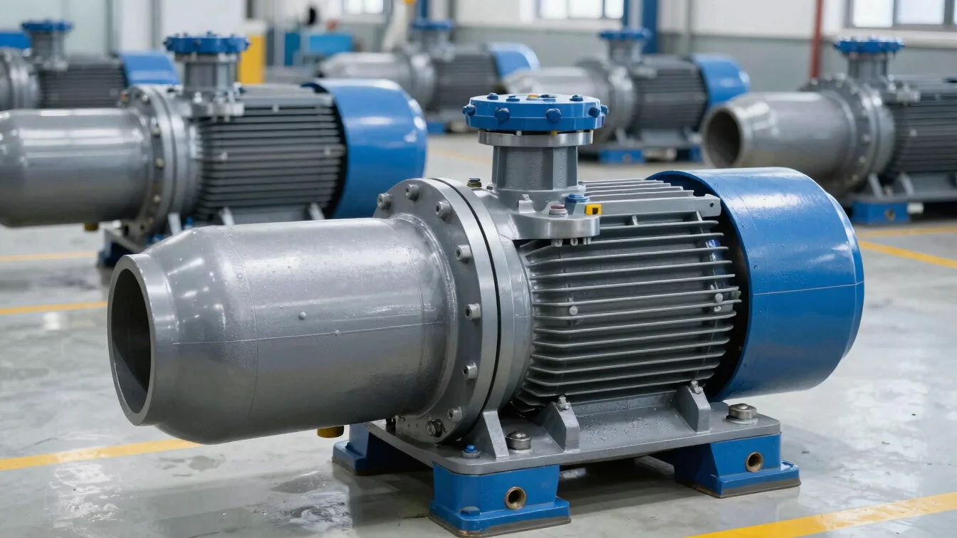 Crisp industrial equipment photography of a heavy-duty centrifuga